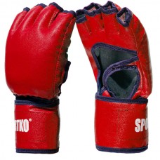 Перчатки тхэквондо кожвиниловые Sportko ПД-6 красные L Перчатки тхэквондо кожвиниловые Sportko ПД-6 красные L