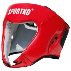 Кожаный шлем боксерский ФБУ Sportko Красный L Кожаный шлем боксерский ФБУ Sportko Красный L