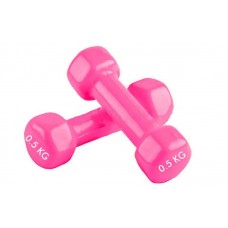 Виниловая гантель 0,5 кг розовая (пара) Profi Виниловая гантель 0,5 кг розовая (пара) Profi