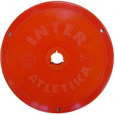 Диск для штанги 5 кг металопластиковый InterAtletika ST-521.4 63055 Диск для штанги 5 кг металопластиковый InterAtletika ST-521.4 63055