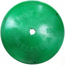 Диск для штанги 10 кг металопластиковый InterAtletika ST-521.5 63052 Диск для штанги 10 кг металопластиковый InterAtletika ST-521.5 63052