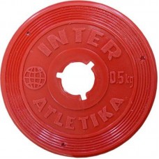 Диск для штанги 0,5 кг металопластиковый InterAtletika ST-521.1 0,5 кг Диск для штанги 0,5 кг металопластиковый InterAtletika ST-521.1 0,5 кг