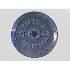 Диск для штанги 2,5 кг металопластиковый InterAtletika ST520-3 Диск для штанги 2,5 кг металопластиковый InterAtletika ST520-3