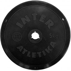 Диск для штанги 5 кг металопластиковый InterAtletika ST520-4 Диск для штанги 5 кг металопластиковый InterAtletika ST520-4