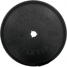 Диск для штанги 10 кг металопластиковый InterAtletika ST520-5 Диск для штанги 10 кг металопластиковый InterAtletika ST520-5