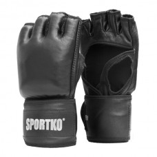 Перчатки тхэквондо кожаные Sportko ПК-6 черные М Перчатки тхэквондо кожаные Sportko ПК-6 черные М