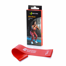 Эспандер Mini Band красный Medium Way4you 1,5-4 кг Эспандер Mini Band красный Medium Way4you 1,5-4 кг