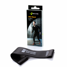Эспандер Mini Band черный XХ-Heavy Way4you 9-14 кг Эспандер Mini Band черный XХ-Heavy Way4you 9-14 кг