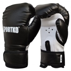 Боксерские перчатки Sportko ПД2-6-OZ черные Боксерские перчатки Sportko ПД2-6-OZ черные