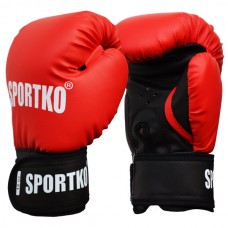 Боксерские перчатки Sportko ПД1 12oz красные Боксерские перчатки Sportko ПД1 12oz красные