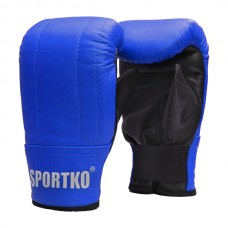 Кожанные Снарядные Перчатки Sportko синие ПК3 S/M Кожанные Снарядные Перчатки Sportko синие ПК3 S/M