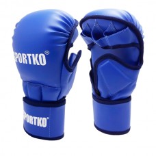 Перчатки для MMA с открытыми пальцами Sportko арт. ПД-8 синие S/M Перчатки для MMA с открытыми пальцами Sportko арт. ПД-8 синие S/M