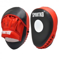 Лапы боксёрские Яблоко Sportko ПД6 красные Лапы боксёрские Яблоко Sportko ПД6 красные