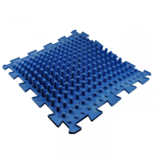 Детский массажный коврик пазл для стоп (ортопедический, резиновый) Шипы Синий Детский массажный коврик пазл для стоп (ортопедический, резиновый) Шипы Синий