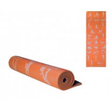 Гимнастический коврик йога мат MS 1845 4 мм Оранжевый Гимнастический коврик йога мат MS 1845 4 мм Оранжевый