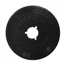 Диск для штанги 0,5 кг металопластиковый InterAtletika ST520-1 Диск для штанги 0,5 кг металопластиковый InterAtletika ST520-1