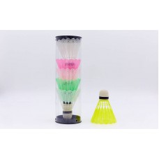 Воланы для бадминтона пластиковые 6 шт цветные Воланы для бадминтона пластиковые 6 шт цветные