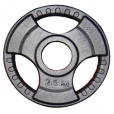 Диск для штанги 2.5 кг д51мм трехлепестковый Диск для штанги 2.5 кг д51мм трехлепестковый