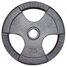 Диск для штанги 25 кг д51мм трехлепестковый Диск для штанги 25 кг д51мм трехлепестковый