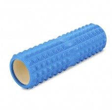 Массажный ролик (роллер, валик) для йоги SportReal Синий Массажный ролик (роллер, валик) для йоги SportReal Синий