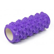 Фактурный и жесткий массажный валик (ролик) SportReal Фиолетовый Фактурный и жесткий массажный валик (ролик) SportReal Фиолетовый