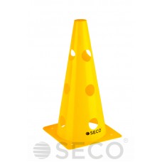 Тренировочный конус с отверстиями SECO 32 см желтого цвета Тренировочный конус с отверстиями SECO 32 см желтого цвета