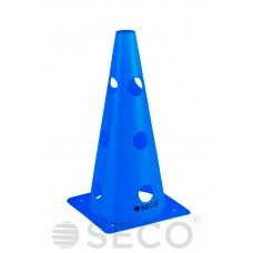 Тренировочный конус с отверстиями SECO 32 см синего цвета Тренировочный конус с отверстиями SECO 32 см синего цвета
