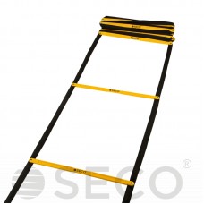 Тренировочная лестница координационная для бега SECO складная 12 ступеней 5,1 м желтого цвета Тренировочная лестница координационная для бега SECO складная 12 ступеней 5,1 м желтого цвета